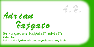 adrian hajgato business card